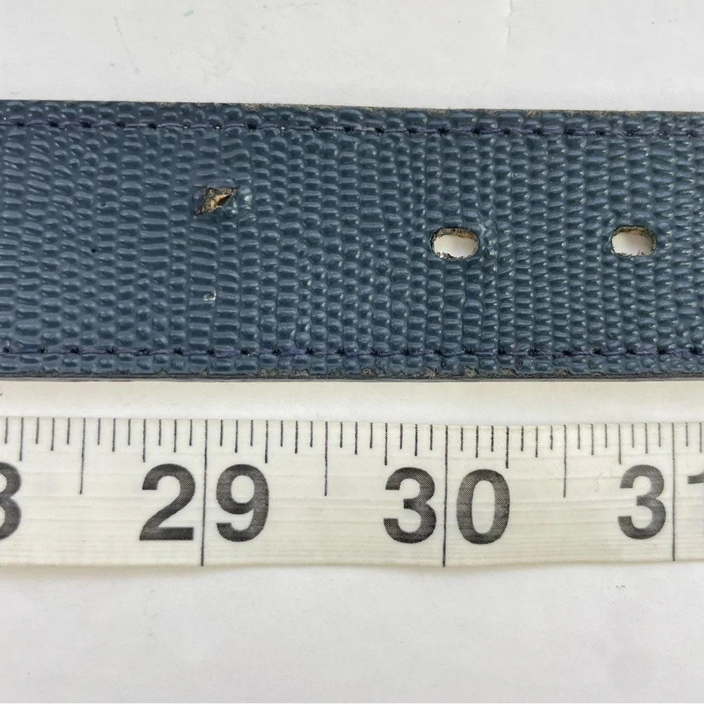 Vintage‎ Navy Blue Snakeskin Texture Belt